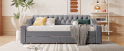 Upholstered Daybed With Storage Armrests And USB Port - R&R Furniture Gallery (Fountain Valley, CA)