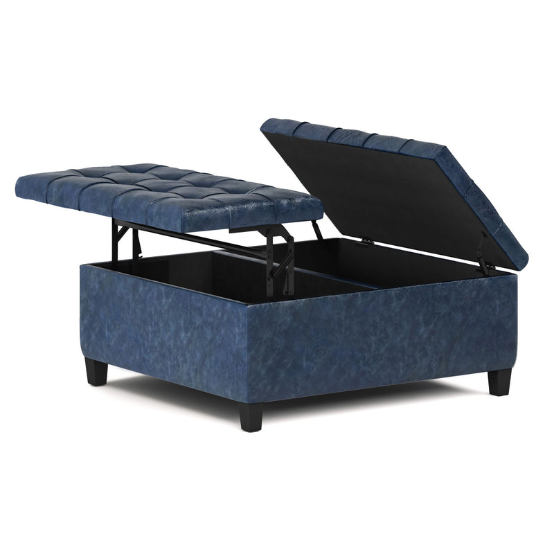 Harrison - Upholstered Coffee Table Storage Ottoman - R&R Furniture Gallery (Fountain Valley, CA)