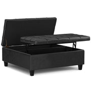 Harrison - Upholstered Coffee Table Storage Ottoman - R&R Furniture Gallery (Fountain Valley, CA)