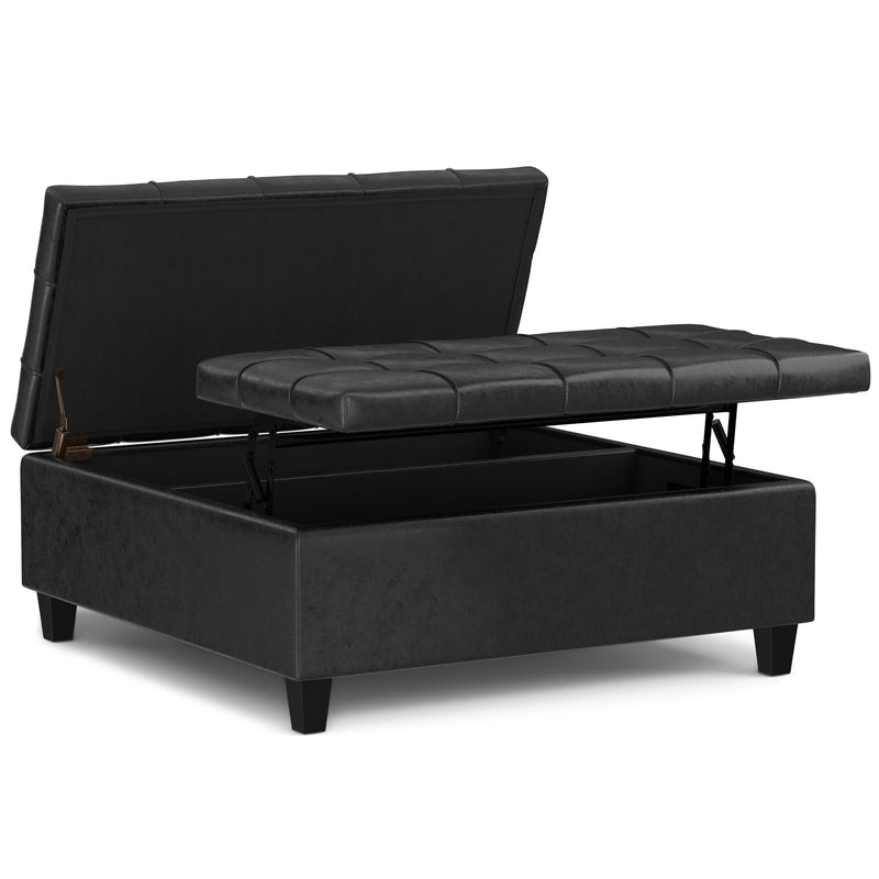 Harrison - Upholstered Coffee Table Storage Ottoman - R&R Furniture Gallery (Fountain Valley, CA)