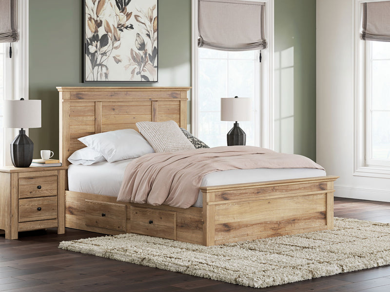 Makidern - Panel Storage Bed With Under Bed Storage Unit - R&R Furniture Gallery (Fountain Valley, CA)