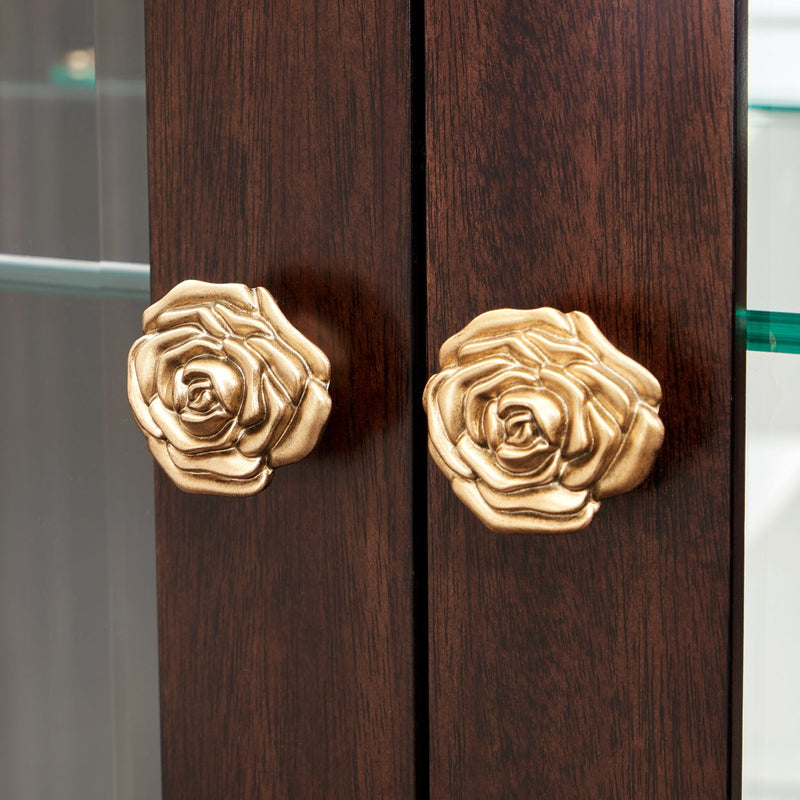 Camellia Field - Display Cabinet - Dark Brown - R&R Furniture Gallery (Fountain Valley, CA)