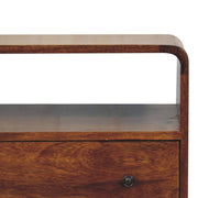 Curved Charm Console - Brown - R&R Furniture Gallery (Fountain Valley, CA)