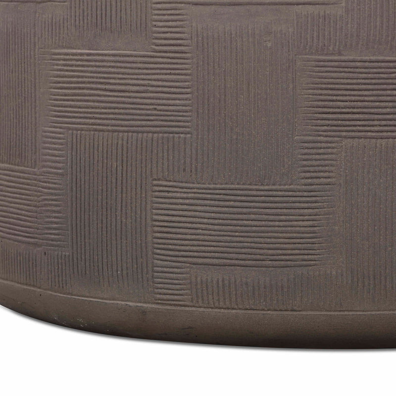 Surraya - Concrete Rounded Coffee Table - R&R Furniture Gallery (Fountain Valley, CA)
