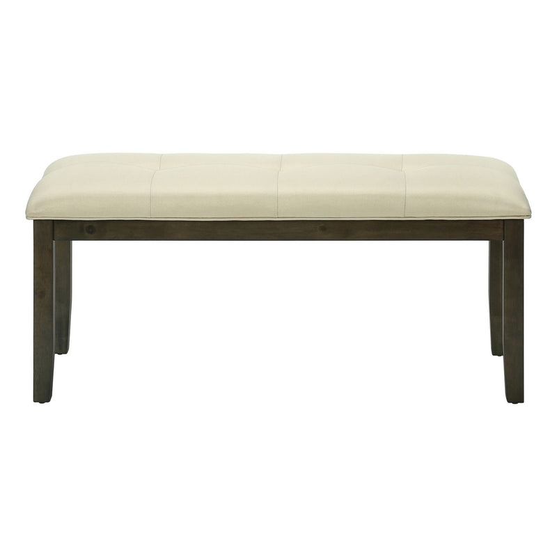 Bench, Rectangular, Hallway, Upholstered, Transitional - Cream - R&R Furniture Gallery (Fountain Valley, CA)