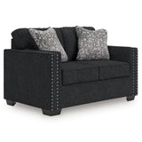 Jasmine Peaks - Loveseat - Coal - R&R Furniture Gallery (Fountain Valley, CA)