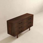 Logan - Dresser With 6 Drawers - Brown - R&R Furniture Gallery (Fountain Valley, CA)