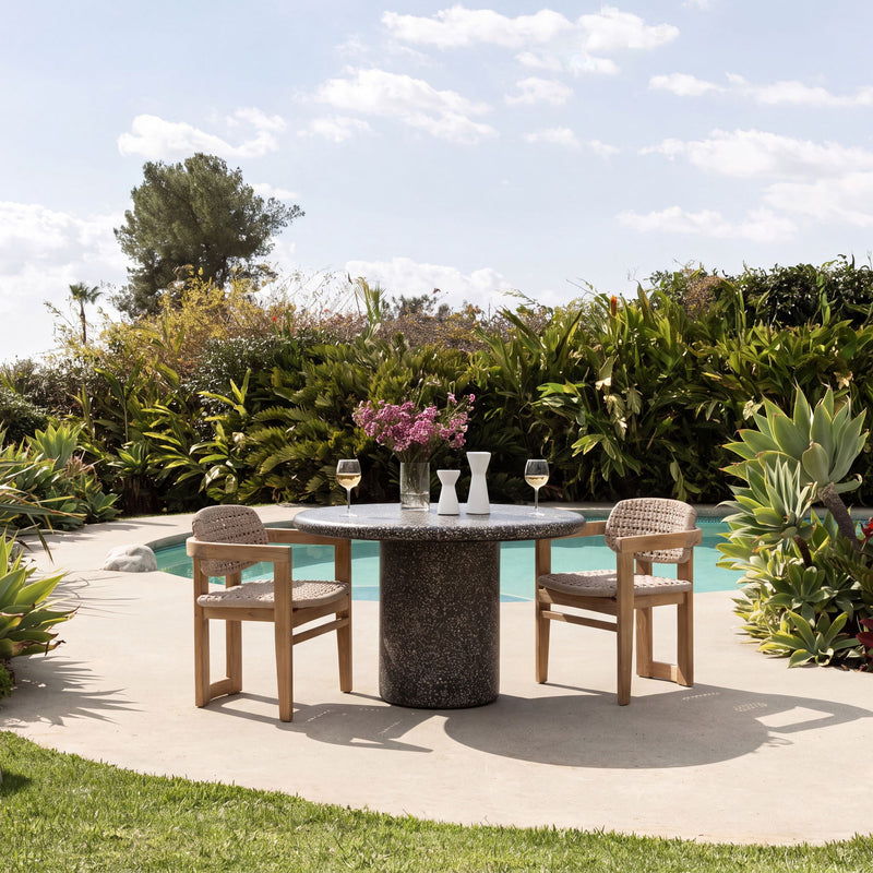 Jovita - Outdoor Dining Chair - Beige And Natural