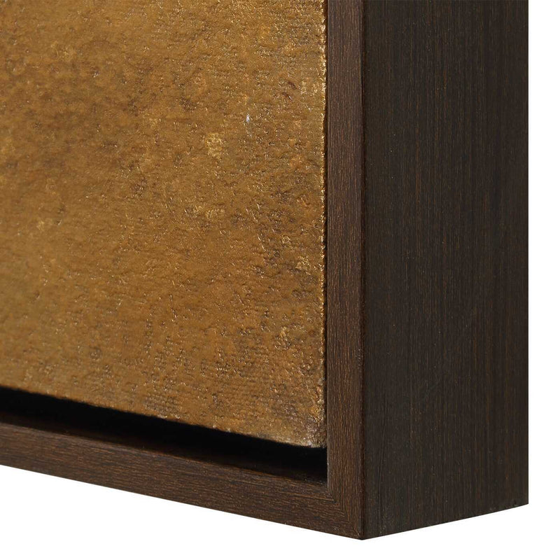 Burn - Hand Painted Canvas - Brown / Woodtone