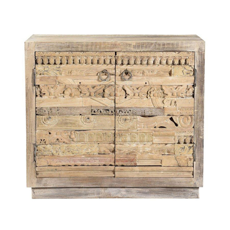 Alta - 2 Door Carved Panel Sideboard - Butterwood Blend - R&R Furniture Gallery (Fountain Valley, CA)
