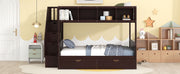 Bunk Bed With Shelfs, Storage Staircase And 2 Drawers - R&R Furniture Gallery (Fountain Valley, CA)