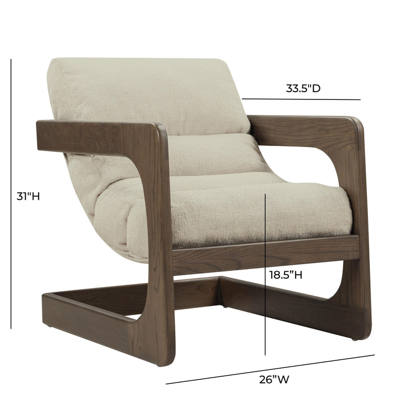 Palma - Textured Weave Accent Chair With Brown Base - R&R Furniture Gallery (Fountain Valley, CA)