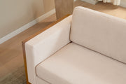 Modern Sofa With Solid Wood Legs, 3 Seater - R&R Furniture Gallery (Fountain Valley, CA)