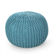 Moro - Knitted Round Pouf With Pumpkin Shape - R&R Furniture Gallery (Fountain Valley, CA)