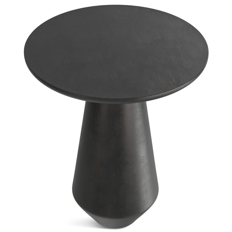Gloria - Cast Aluminum Side Table - Black - R&R Furniture Gallery (Fountain Valley, CA)