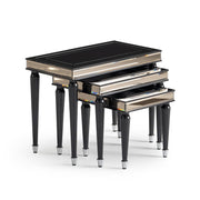 La Francaise - Nesting Tables (Set of 3) - Black Ice - R&R Furniture Gallery (Fountain Valley, CA)