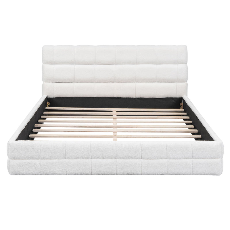 Upholstered Platform Bed With Headboard - R&R Furniture Gallery (Fountain Valley, CA)