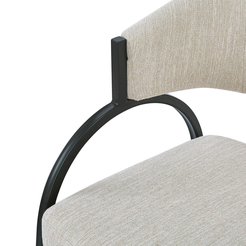 Contemporary Upholstered Dining Chairs With Metal Legs (Set of 2) - R&R Furniture Gallery (Fountain Valley, CA)