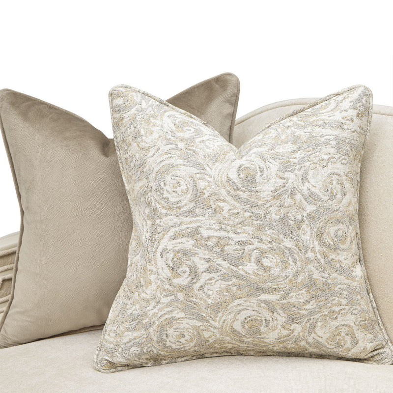 La Marisia - Chenille Loveseat - Tranquil / Creamy Pearl - R&R Furniture Gallery (Fountain Valley, CA)