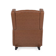 Moss - Upholstered Rocking Recliner With Diamond Tufting And Wingback - Light Brown - R&R Furniture Gallery (Fountain Valley, CA)