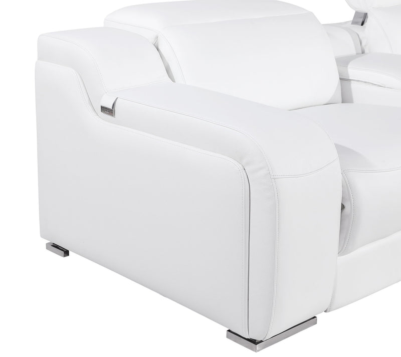 1116 - Power Reclining Italian Leather Sectional - R&R Furniture Gallery (Fountain Valley, CA)