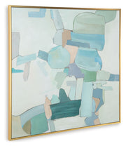 Wynburn - Wall Art - White / Blue / Green - R&R Furniture Gallery (Fountain Valley, CA)