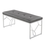 Lumi Source Constellation modern upholstered bench with sleek design and plush fabric, ideal for contemporary living spaces.