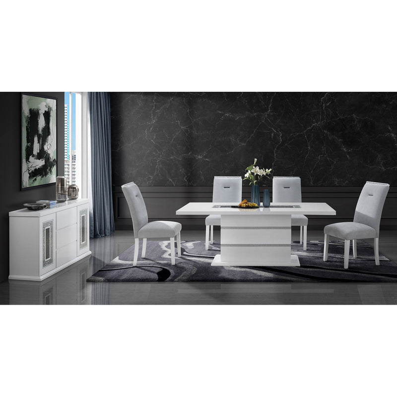 Ariya - Buffet With Clear Glass Inlay - R&R Furniture Gallery (Fountain Valley, CA)