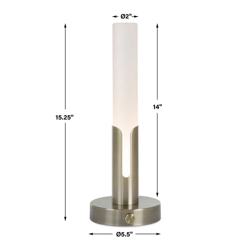 Tron - Rechargeable LED Accent Lamp - Brass,Gold