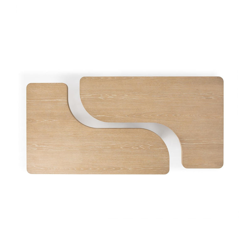 Classic Home Melina coffee table with a sleek wooden finish and modern design, perfect for contemporary living spaces.