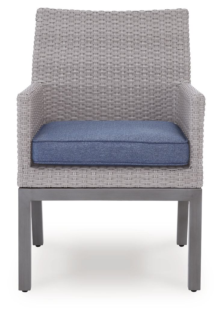 Half Moon Beach - Arm Chair With Cushion (Set of 2) - Blue / Gray - R&R Furniture Gallery (Fountain Valley, CA)