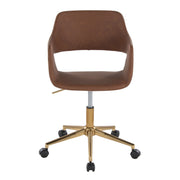 Lumi Source Margarite contemporary task desk chair with adjustable height and modern design, featuring a cushioned seat and backrest.