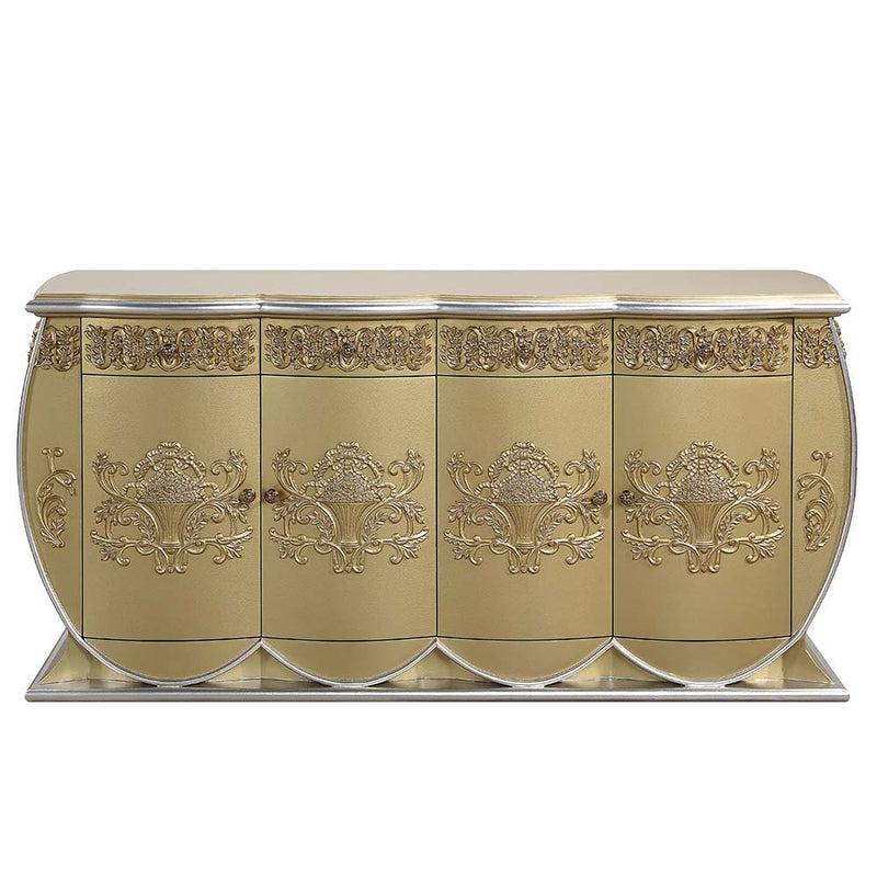 Bernadette - Server - Gold - R&R Furniture Gallery (Fountain Valley, CA)