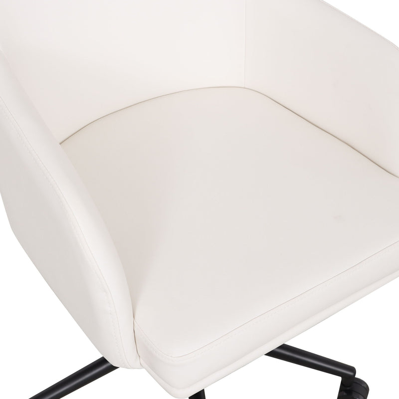 Modern Sydney desk chair by TOV Furniture with a sleek design, featuring a cushioned seat and metal legs for office comfort.
