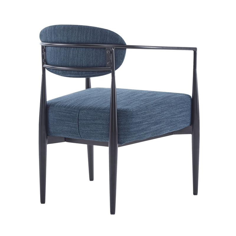 Modern Upholstered Accent Armchair With Pocket Spring Seat - R&R Furniture Gallery (Fountain Valley, CA)