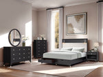 Torrance - E.King Bed, Black