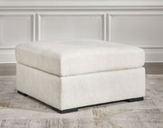 Chessington - Oversized Accent Ottoman - Ivory - R&R Furniture Gallery (Fountain Valley, CA)