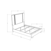 Moon - Modern Bed With LED Accent Lighting - R&R Furniture Gallery (Fountain Valley, CA)