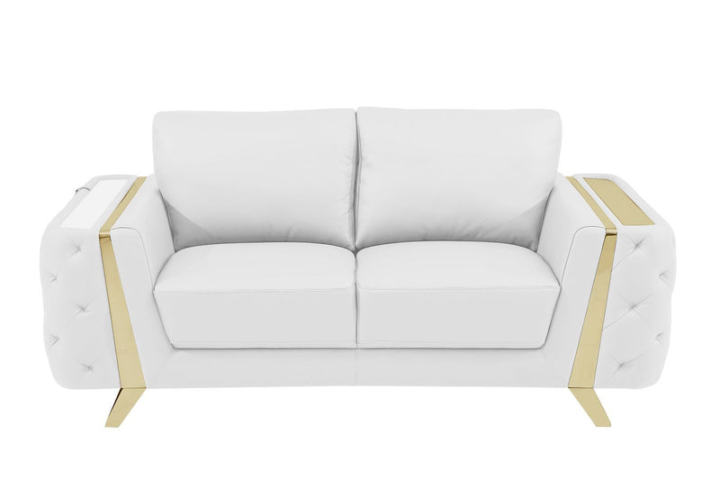 1050 - 3-Piece Sofa Set - White