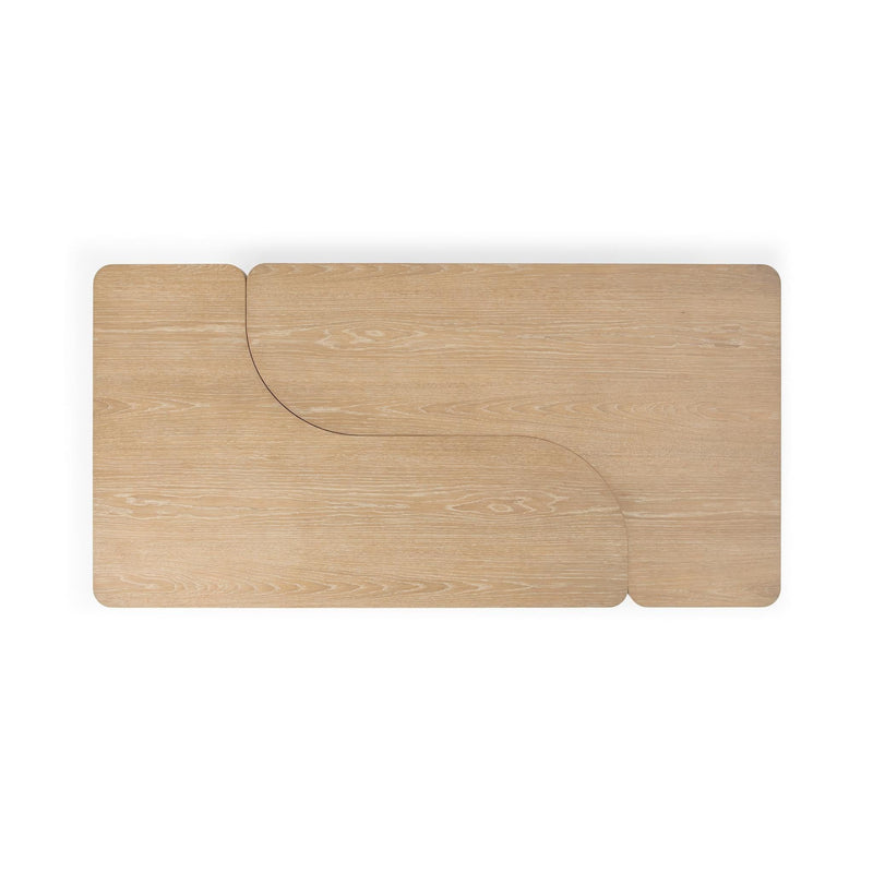 Classic Home Melina coffee table with a sleek wooden surface and modern design, featuring sturdy legs and a minimalist style.