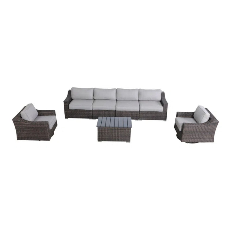 Stylish Sofa Seating Group With Cushions Perfect For Outdoor Gatherings - R&R Furniture Gallery (Fountain Valley, CA)