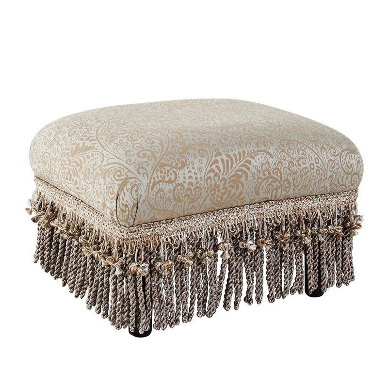 Fiona - Handcrafted Accent Footstool Ottoman - R&R Furniture Gallery (Fountain Valley, CA)