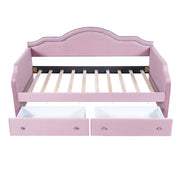Upholstered Daybed With LED Lights And 2 Drawersme - R&R Furniture Gallery (Fountain Valley, CA)
