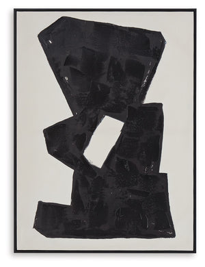 Garviery - Wall Art - Black / Cream - R&R Furniture Gallery (Fountain Valley, CA)