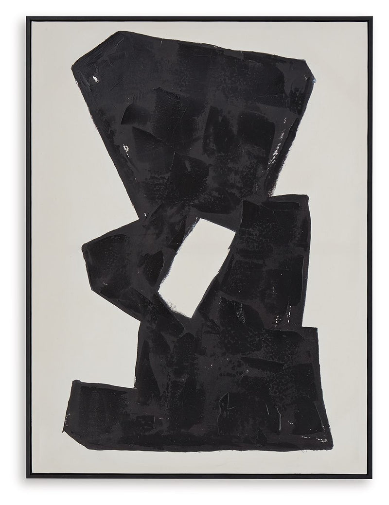 Garviery - Wall Art - Black / Cream - R&R Furniture Gallery (Fountain Valley, CA)