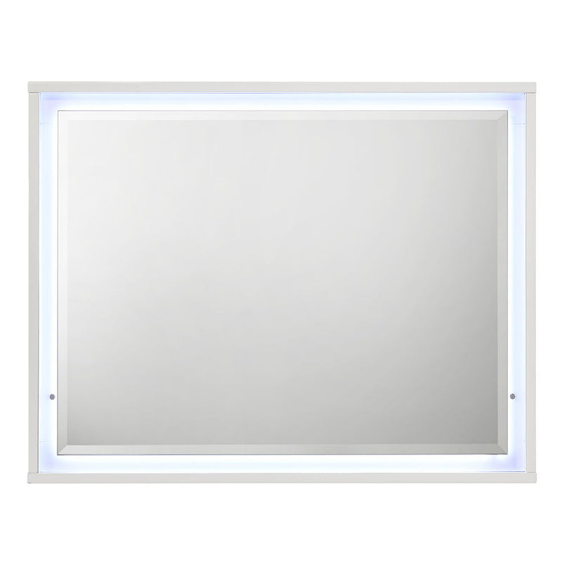 Esther - Mirror With LED - White / Silver - R&R Furniture Gallery (Fountain Valley, CA)