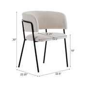 Modern Upholstered Arm Dining Chair Set - R&R Furniture Gallery (Fountain Valley, CA)