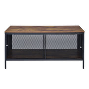 Winam - Coffee Table - Antique Oak & Black - R&R Furniture Gallery (Fountain Valley, CA)