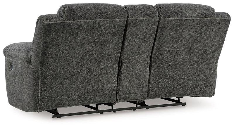 Frohn - Dbl Reclining Loveseat With Console - R&R Furniture Gallery (Fountain Valley, CA)