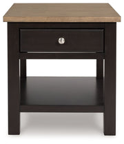 Drazmine - Rectangular End Table - Brown - R&R Furniture Gallery (Fountain Valley, CA)